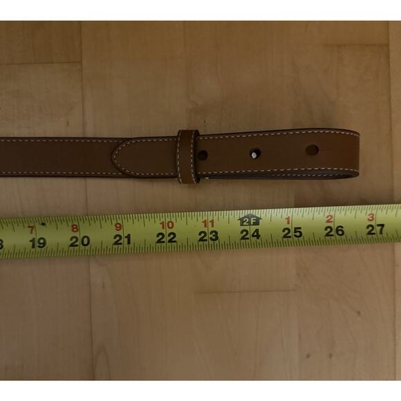 Lauren Ralph Lauren Equestrian D-Ring Leather Western Belt Brown Silver XS main image 4